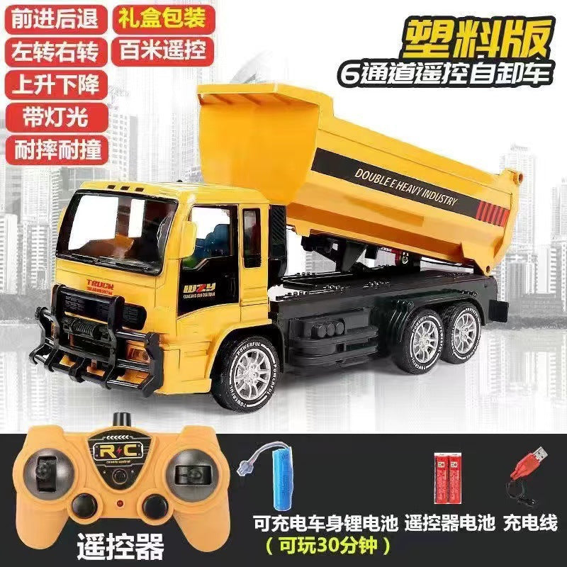 alloy remote control excavator toy car kids boys large engineering vehicle excavator toy wireless excavator