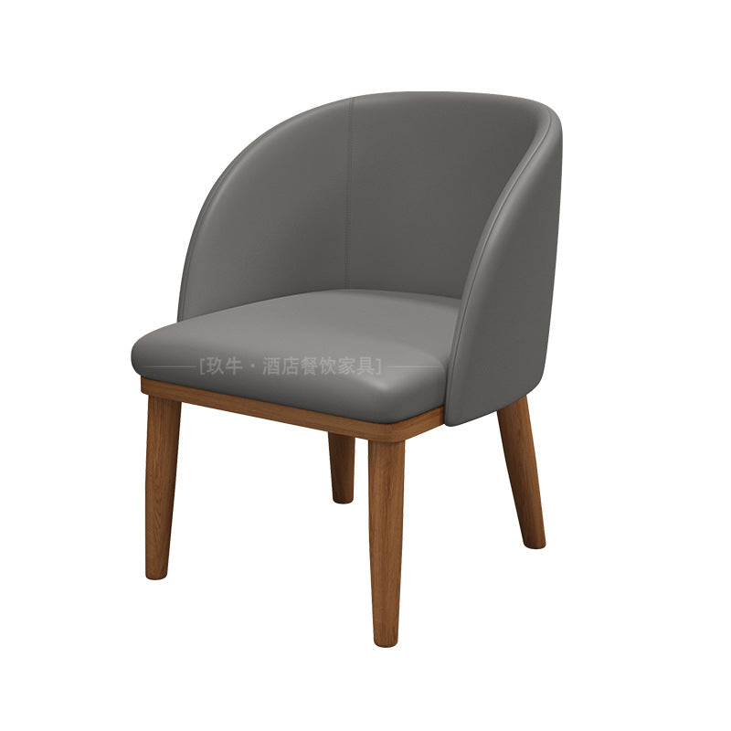 Cafe Solid wood high stool Table and chair combination Simple restaurant Convenience store Table and chair Bar Clear bar Backrest high chair