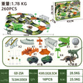 new arrival volcano electric spray dinosaur track assemble variety shape sound and light toy educational boy toy