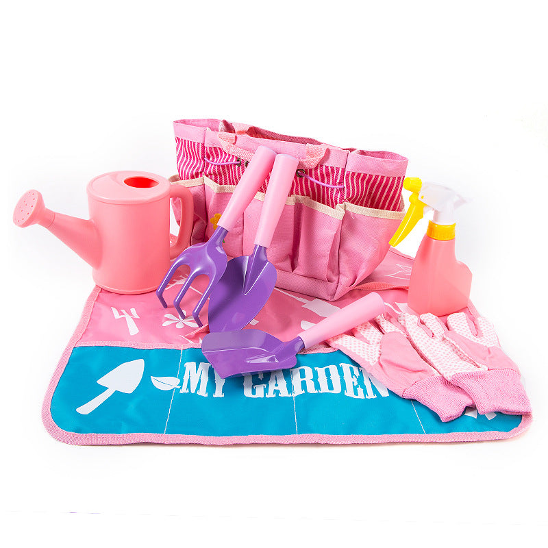 Children's gardening tools beach sand digging small shovel spade potted plant planting garden iron pull outdoor push snow shovel plastic