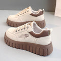 Spring soft sole sneakers women 2025 new versatile ins trendy skate shoes thick sole height increasing fashion casual trendy shoes