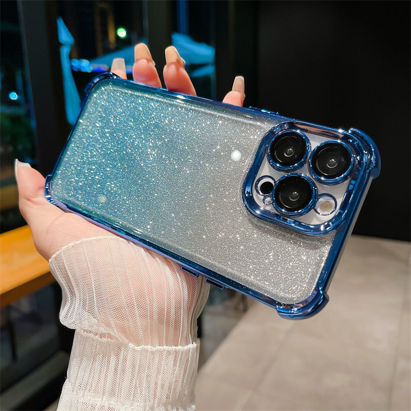 All-inclusive lens film four-corner airbag apple 17 mobile phone case suitable for iphone14 anti-fall 13promax protective cover