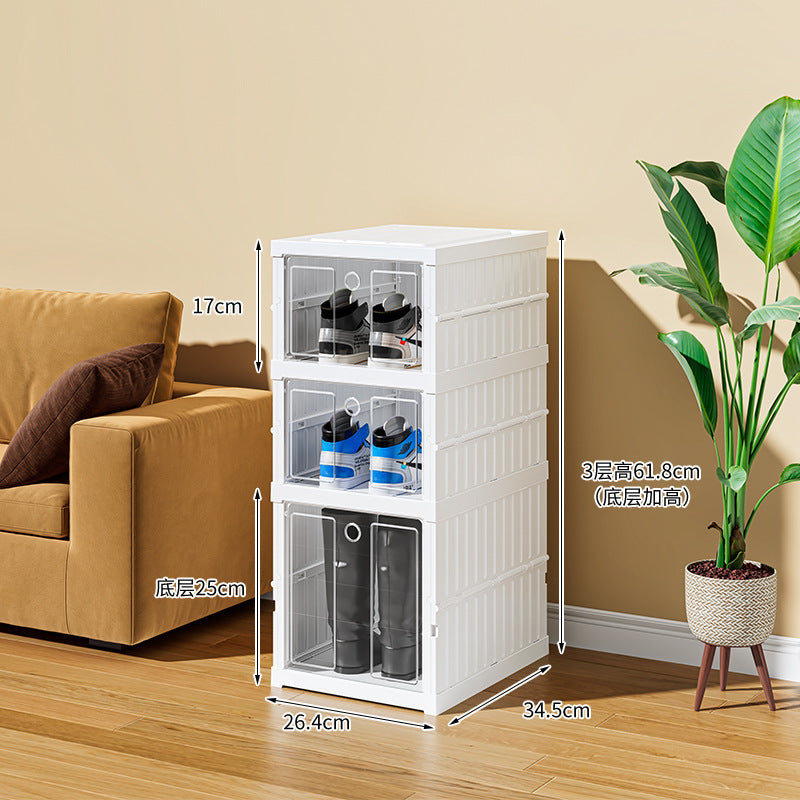 Installation-free integrated shoe cabinet Internet celebrity shoe box Shoe storage Foldable shoe storage cabinet Trunk shoe box