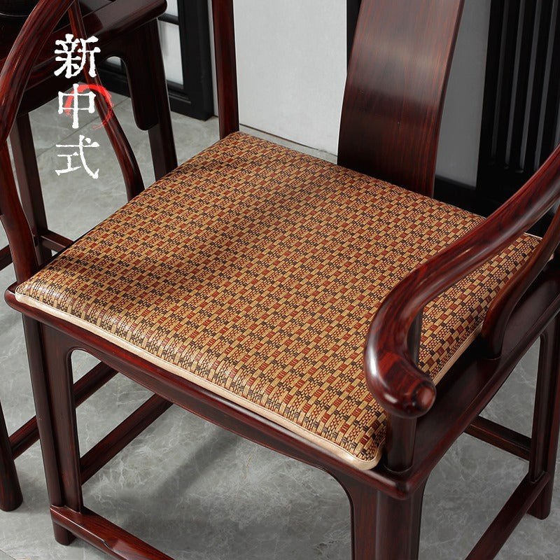 Summer cold rattan seat cushion solid wood armchair mat seat cushion Chinese mahogany sofa cushion chair cushion wholesale