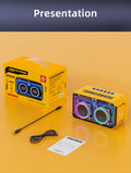 Transformers y02max wireless bluetooth speaker with rgb lighting, dual speakers, subwoofer, tws, outdoor desktop speaker