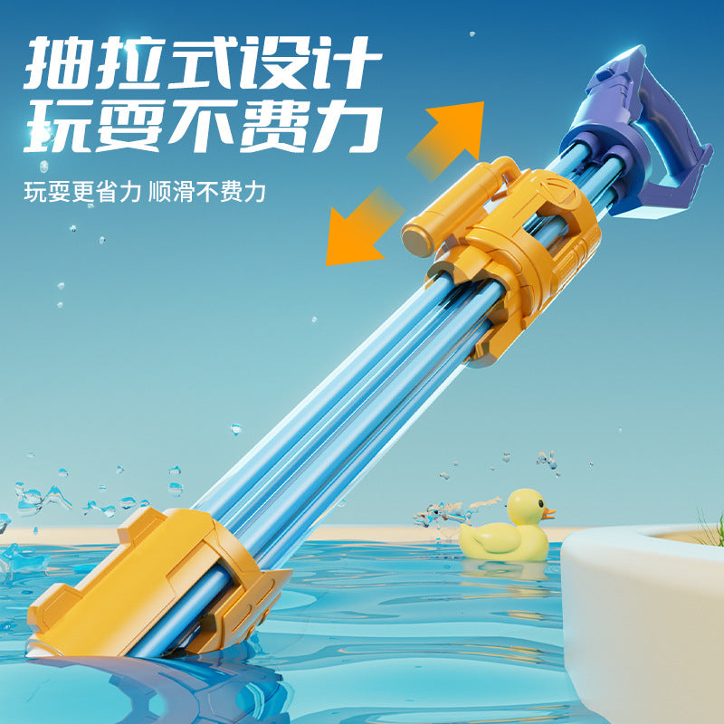 pull-out syringe water gun multi-hole water cannon summer outdoor water fight water splashing festival water toys wholesale