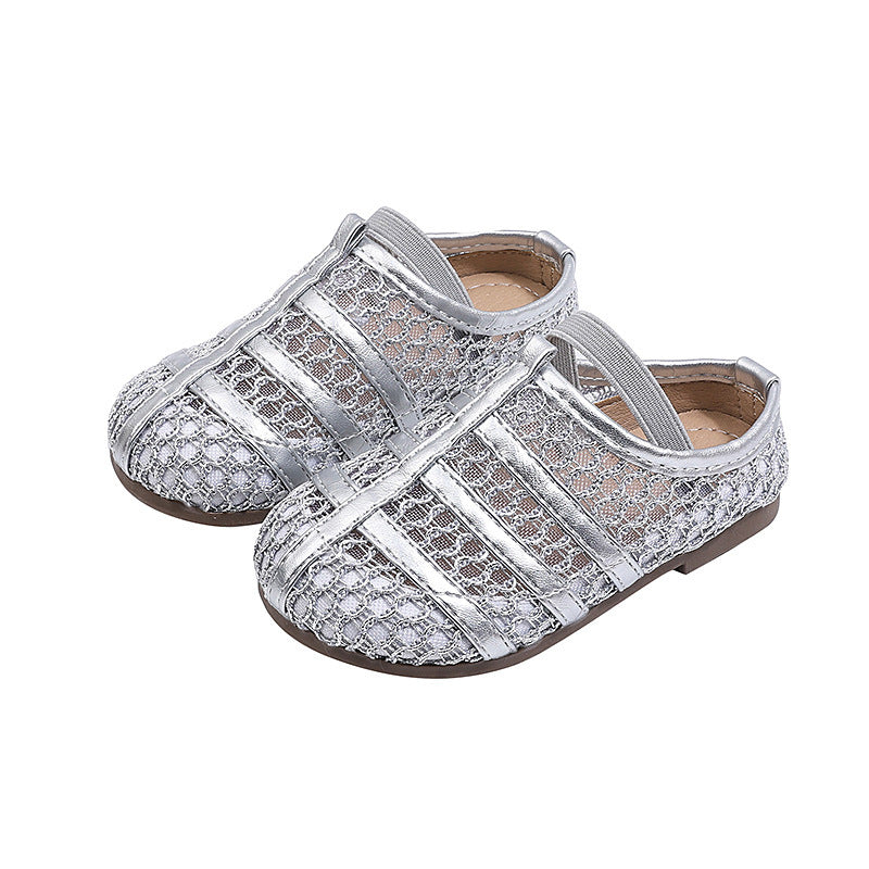 Spring new arrivals: baby first walker shoes, girls' unique woven leather slip-ons, kids' fashionable soft-soled sandals