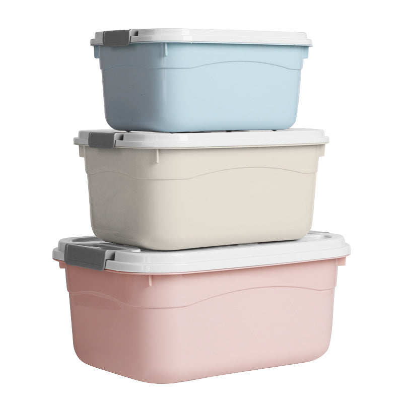 Storage Box Plastic Clothes Organizing Box Covered Portable Storage Box Extra Large Household Toys Snack Storage Box