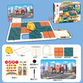 diy versatile road construction maze huarong road rail car toy - children's thinking logic training tabletop game
