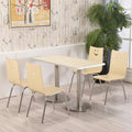 Burger restaurant table, restaurant table, snack fast food restaurant table and chair, milk tea shop staff canteen table and chair combination for commercial use