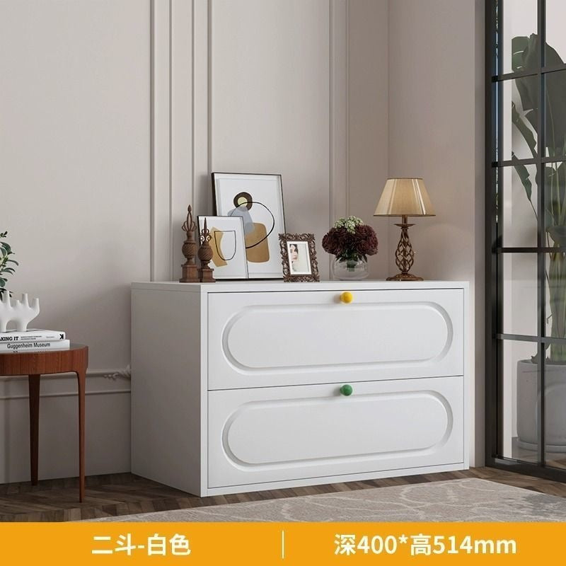 Iron chest of drawers bedroom storage cabinet living room side cabinet modern home steel storage drawer cabinet bedside cabinet