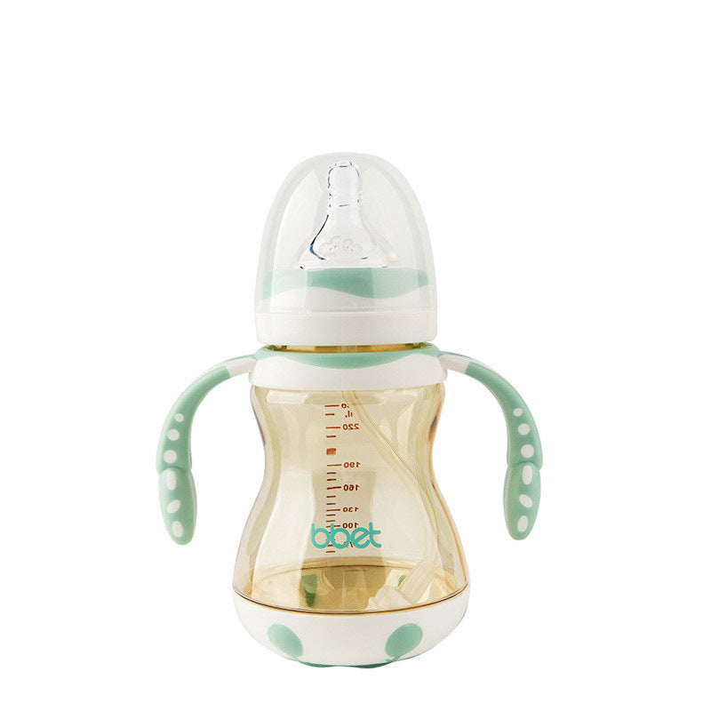 Manufacturer newborn baby bottle ppsu wide mouth large diameter baby bottle 1+ years straw cup oem export