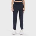 New outdoor skin-friendly ice silk thin moisture-wicking yoga fitness straight-leg pants slim fit running sports trousers women's dss073