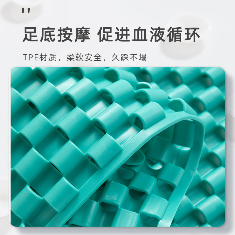 Solid color bathroom toilet waterproof and non-slip floor mat toilet shower room bath room anti-drop mat household massage foot pad