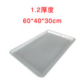Commercial aluminum alloy rectangular oven baking pan, non-stick anodized, perforated bread cake baking tray, 60*40 cm