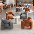 Italian single sofa business lounge area reception area casual sofa light luxury modern reception and negotiation table and chair set