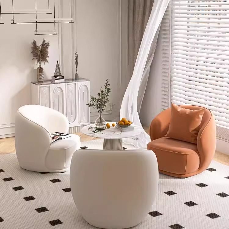 Creative leisure chair rest area reception negotiation light luxury milk tea shop small apartment Internet celebrity beauty salon single sofa