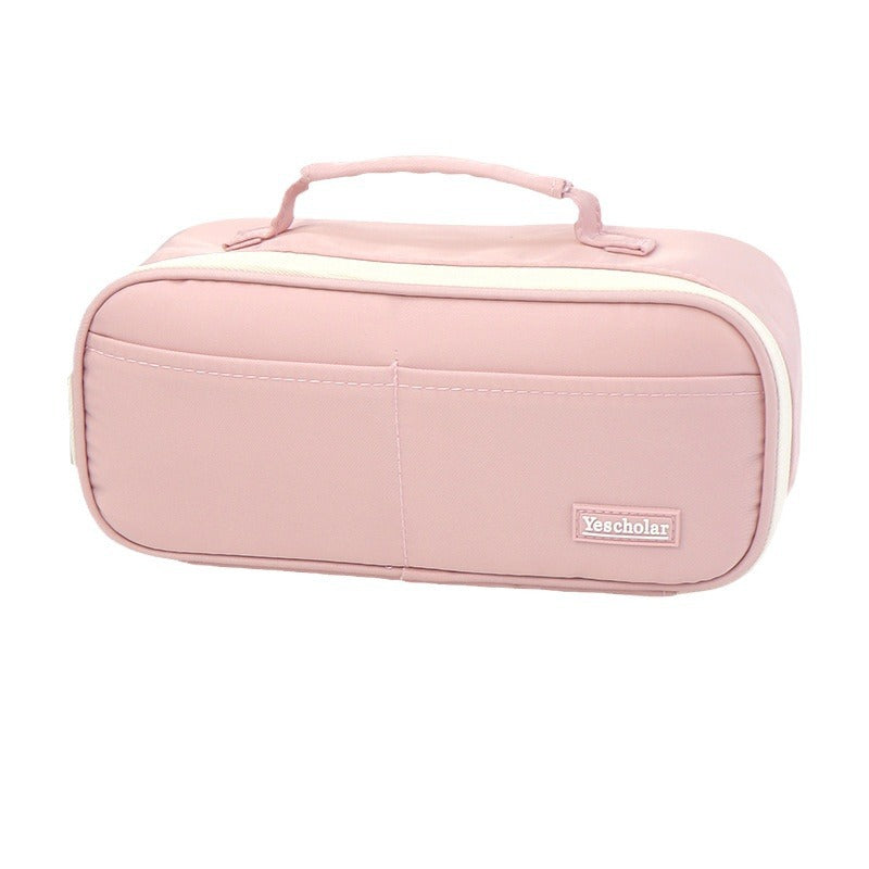 Cross-border customization  large-capacity pencil bag, primary and secondary school students multi-functional stationery box, cosmetic bag, multi-layer stationery bag