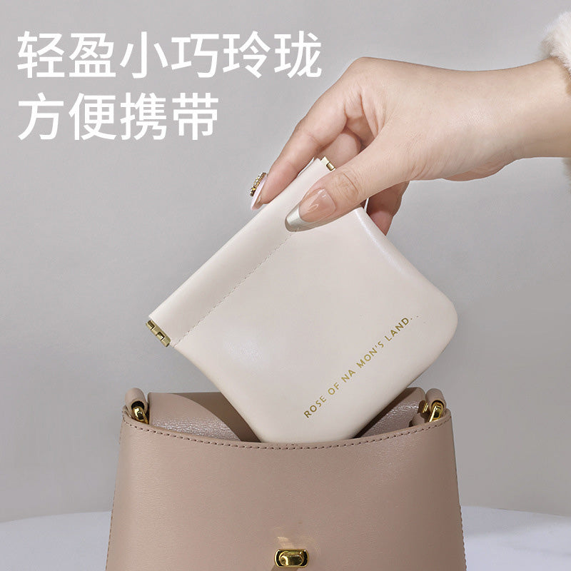 Automatic closure, shrapnel storage bag, data cable, earphone, portable storage bag, going out, cosmetics, cosmetic bag mouth, red envelope.