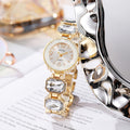 Round dial small square sugar cube niche women's watch diamond-studded candy color new fashion quartz bracelet watch for women