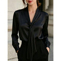 european and american cross-border e-commerce hot seller: autumn new arrival - satin long-sleeve shirt for independent stores and