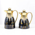 Wholesale cross-border luxury insulated kettle: large capacity coffee pot for home and commercial use, insulated water kettle with logo, gold teapot