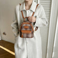 2025 trending wool plaid pillow bag women's new simple fashion backpack - ins style