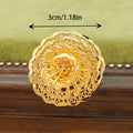 Middle eastern fashion women's ring adjustable size wedding party prom accessories large hollow thick flower ring
