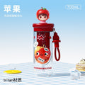 New tritan baby-grade high-temperature resistant plastic cup - student water bottle, portable and shatterproof fruit tea cup for summer school