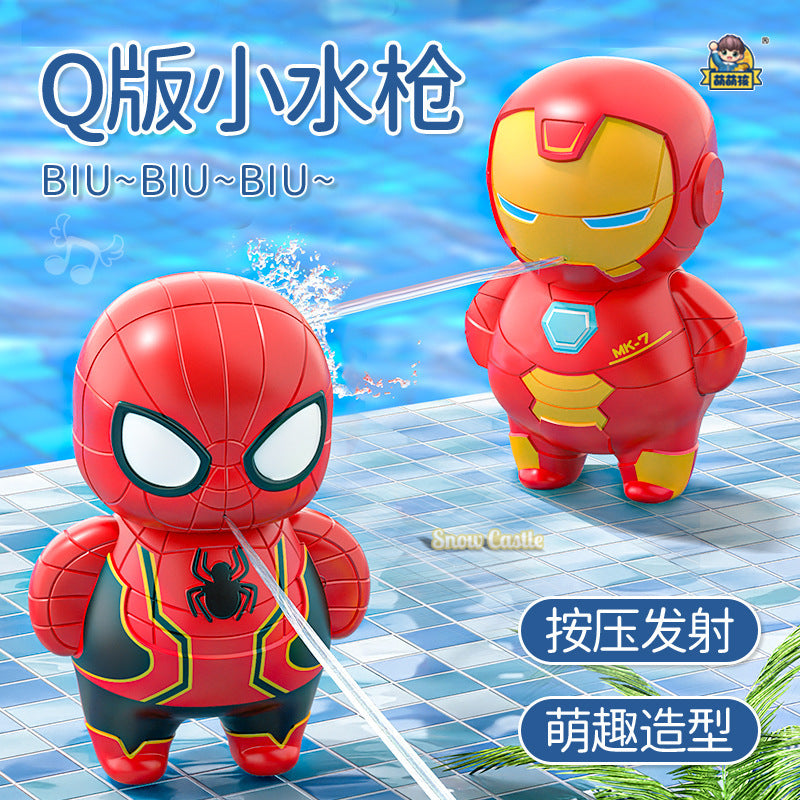 Tiktok viral superhero water gun - kids' summer outdoor toy - cute cartoon spider water blaster