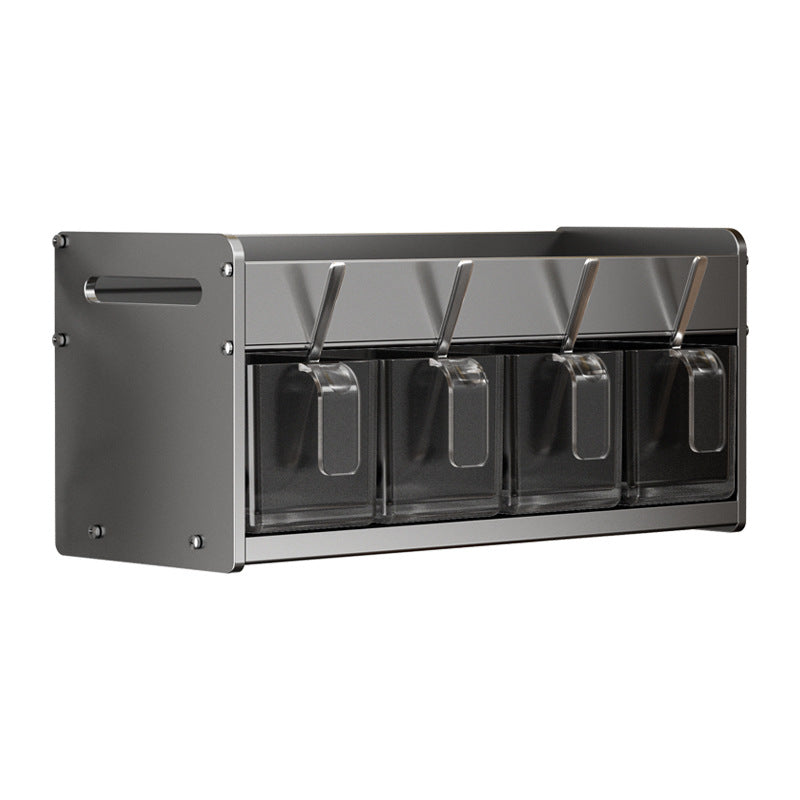 Household seasoning box, kitchen seasoning, salt, monosodium glutamate, pepper seasoning, storage box, wall-mounted seasoning, bottle and can combination set