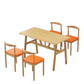 Dining table and chair combination, multi-functional breakfast shop, one table and four chairs, economical rental room dining table, casual rectangular dining table