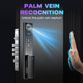 foreign trade graffiti fingerprint lock cnc carved anti-theft door password lock face recognition smart door lock electronic lock