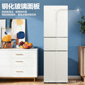 Royalstar 266l three-door, three-temperature, air-cooled, frost-free, energy-efficient (tier 1) refrigerator with glass panel - model r266ft