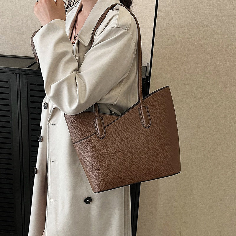 2026 new large capacity women's bag - trendy and versatile tote bag, high-end style for work and commuting, shoulder bag, underarm bag