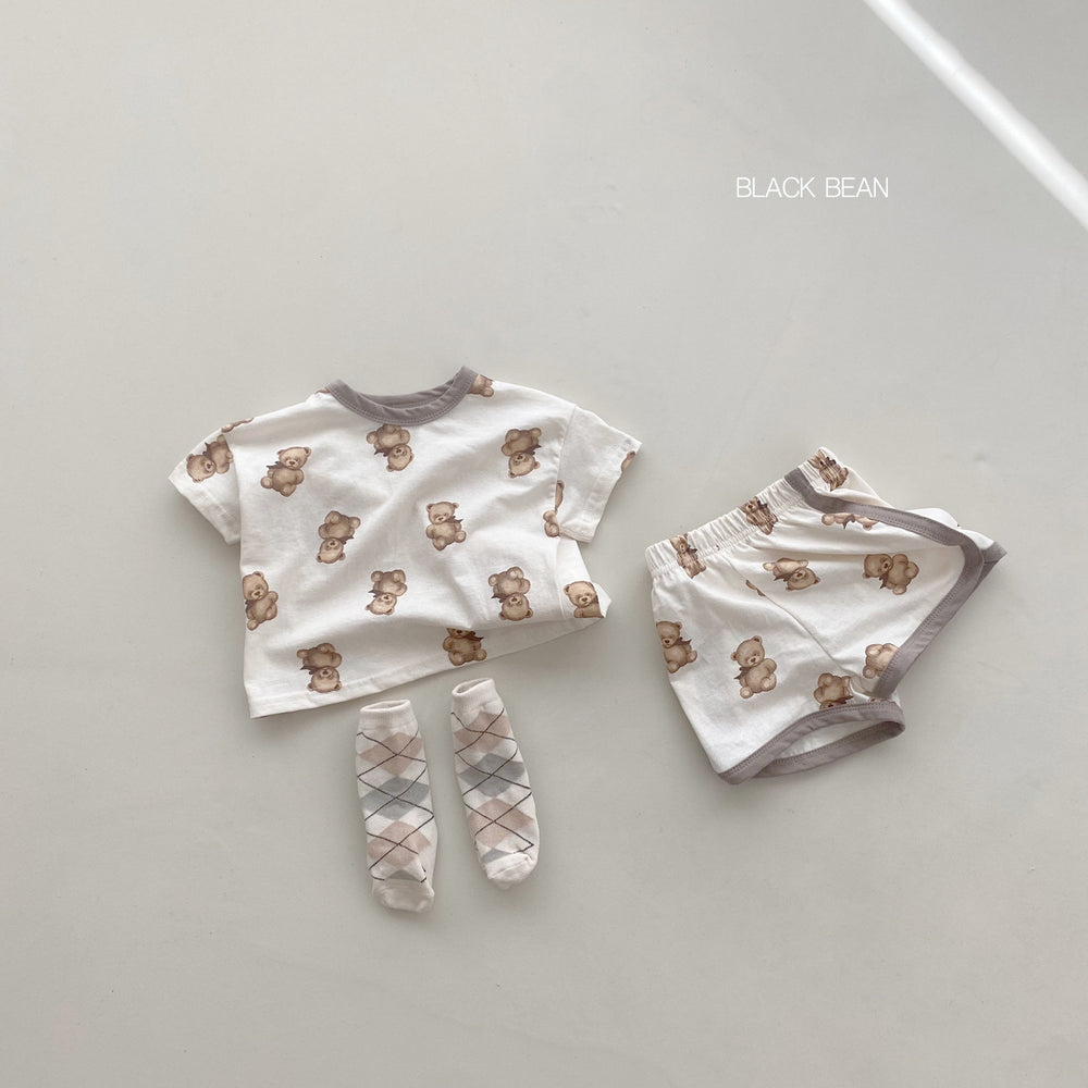 Ins-style korean cartoon summer pajamas for babies (0-4 years) - super cute, breathable two-piece set for boys and girls