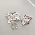 Ins-style korean cartoon summer pajamas for babies (0-4 years) - super cute, breathable two-piece set for boys and girls