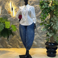 European and american cross-border women's fashion:  summer new arrivals - elegant, commuter-style, designer, slim-fit long sleeve blouse