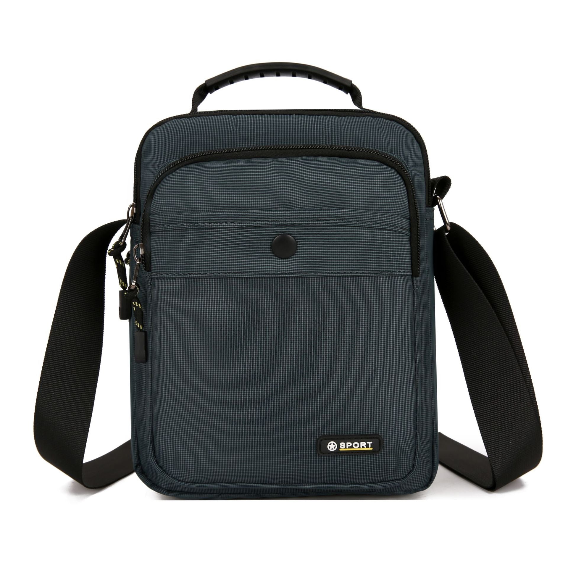 New men's bag business casual men's messenger bag urban simple shoulder handbag multi-layer outdoor small bag