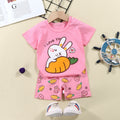 summer new arrival: 100% cotton kids' short-sleeve t-shirt and shorts set - korean style infant and toddler two-piece outfit