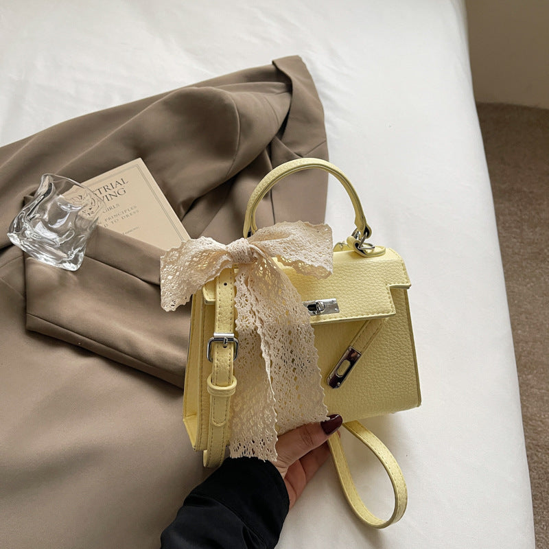 New bag women's 2025 popular high-end spring summer fashion versatile shoulder messenger bag portable Kelly bag