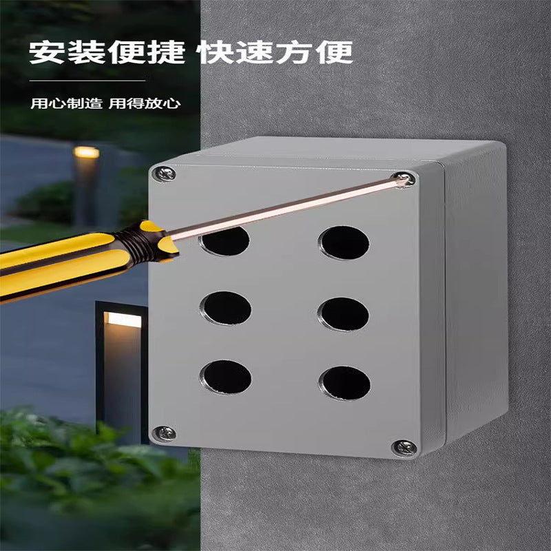 Cast aluminum waterproof box Outdoor IP68 aluminum box Metal box Outdoor terminal box Button box Sealed aluminum waterproof junction box
