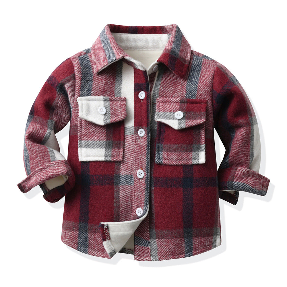 Export children's clothing boys multi-color patchwork plaid shirt long sleeves preppy style autumnew arrivalspring & fallkidstops