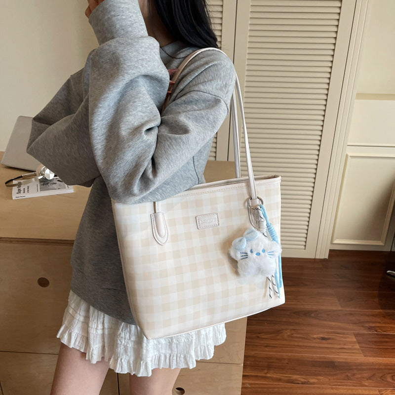 Cross-border 2025 New Fashion Versatile Shoulder Bag Premium Niche Design Casual Simple Large Capacity Tote Bag