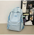 Wholesale women's backpack - fresh & chic school backpack for middle and high school students - plaid design, large capacity, new 2025 collection
