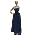 European and american cross-border women's fashion:  summer new arrival - stylish and elegant striped slim-fit sleeveless maxi slip dress