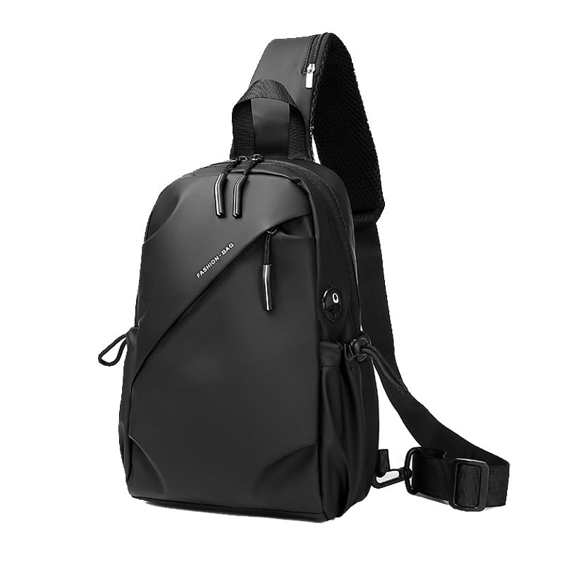 Fashion Men's Crossbody Bag Premium Casual Travel Women's Chest Bag Oxford Cloth Small Backpack Waterproof and Wear-resistant Chest Bag