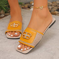 Women's summer flat sandals & slippers -  new arrivals: plus size, minimalist, single strap, everyday commute, fashionable footwear