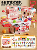 Kids' supermarket cash register toy - educational simulation checkout counter for boys and girls - pretend play birthday gift for toddlers