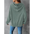 Shein independent station 1688  hot selling solid color drop shoulder hooded long sleeve sweatshirt